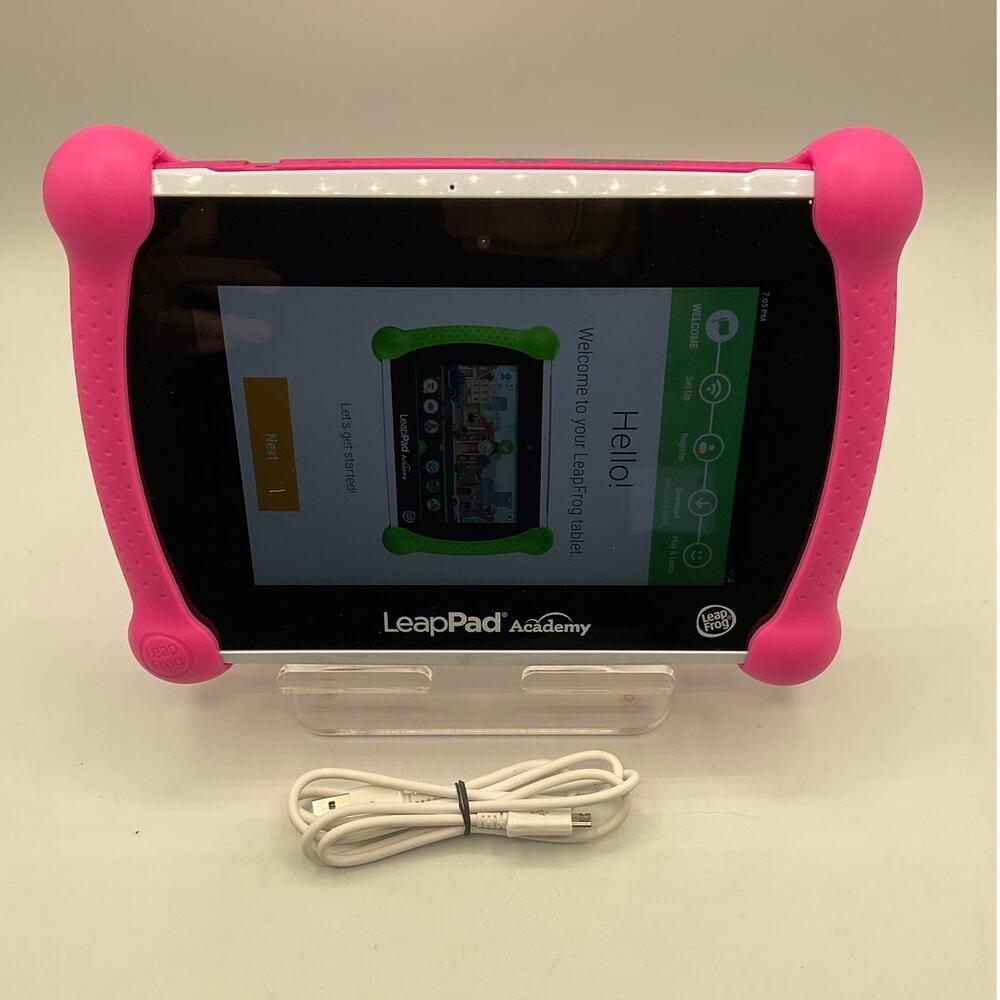 LeapFrog LeapPad Academy Kids Learning Tablet - White/Pink